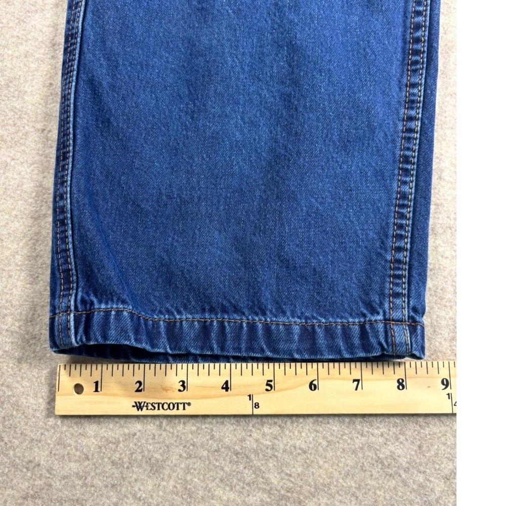 Empyre Loose Fit Skate Jeans Blue Denim Mens Baggy Streetwear Y2K Relaxed 36x30 - Picture 4 of 9